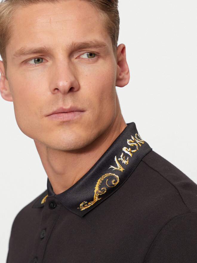 Versace Jeans Couture Versace Jeans Couture Polo 77GAGT06 Μαύρο Regular Fit