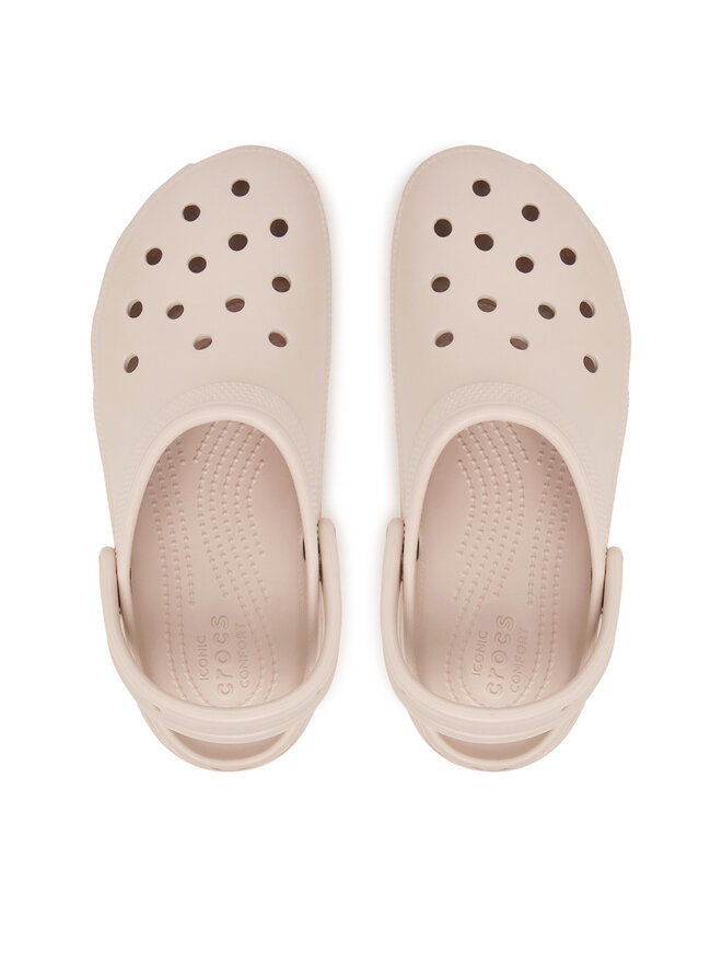 Crocs Pantoletten Crocs Classic Platform Clog 206750 Beige