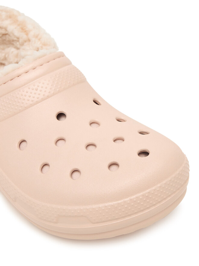 Crocs Шльопанці Crocs Classic Fleece Lined Clog Quartz 211396 Рожевий