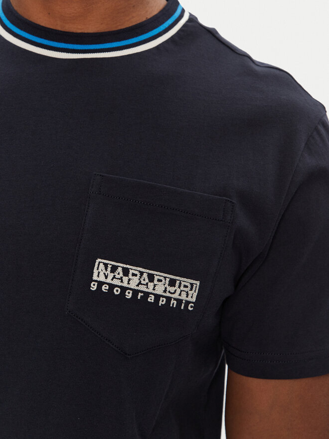 Napapijri Napapijri T-Shirt S-Murlo NP0A4IEJ1761 Dunkelblau Regular Fit