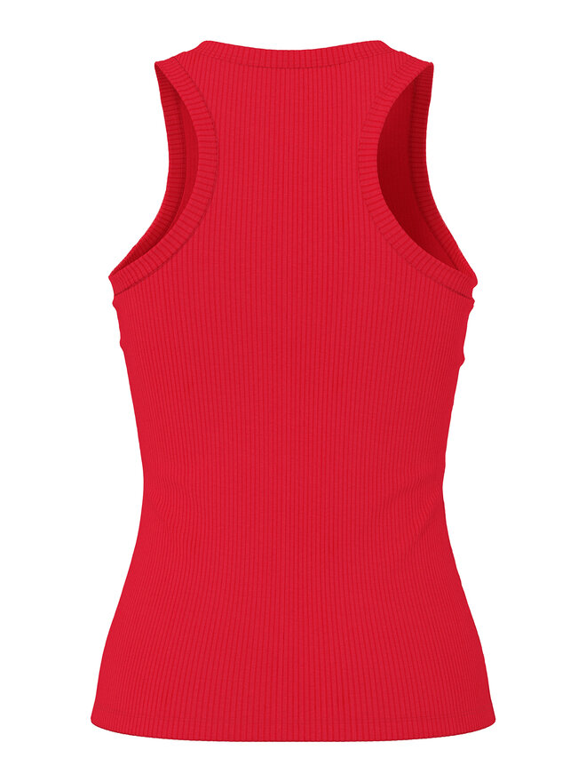 Pieces Pieces Marškinėliai Ruka 17133673 Raudona Slim Fit
