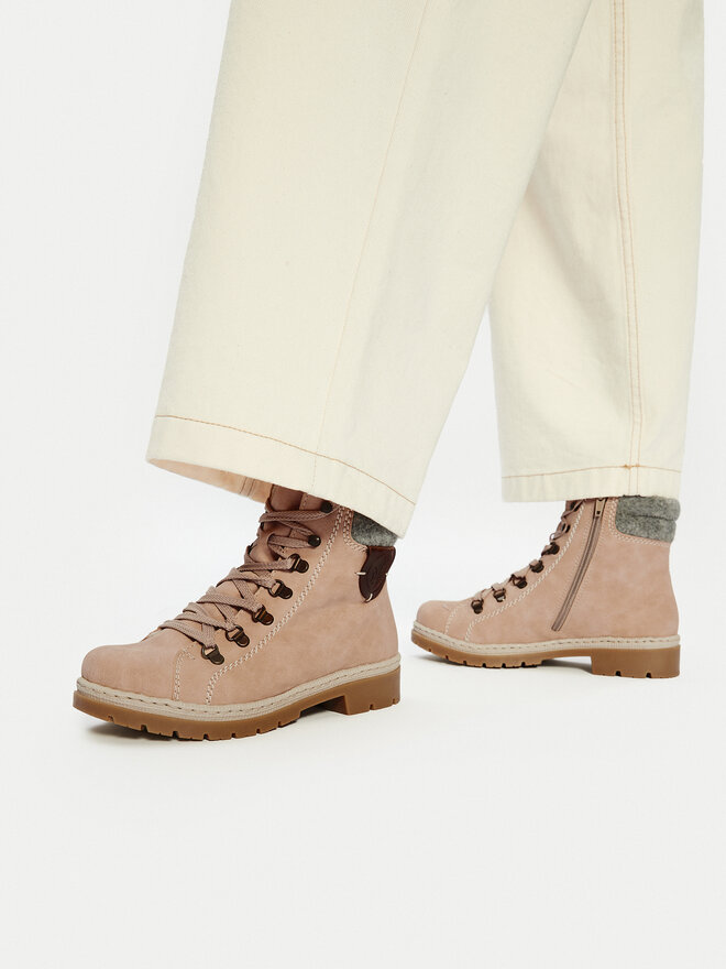 Rieker Schnürstiefeletten Rieker Y9430-32 Rosa