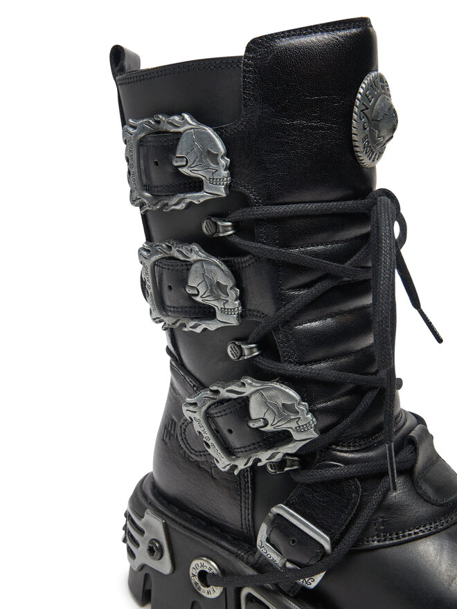 Schnürstiefel NEW ROCK M-391-S1 Schwarz | eschuhe.de