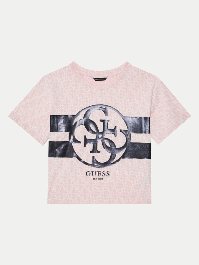 Guess Guess Футболка J5RI04 K6YW4 Рожевий Regular Fit