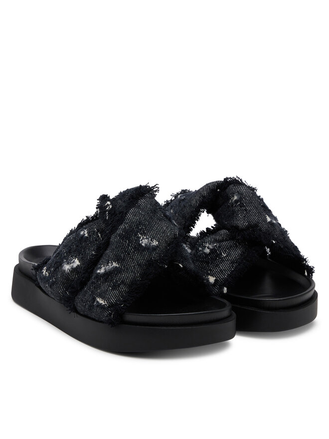 Inuikii Чехли Inuikii Soft Crossed Jeans 70104-143 Черен
