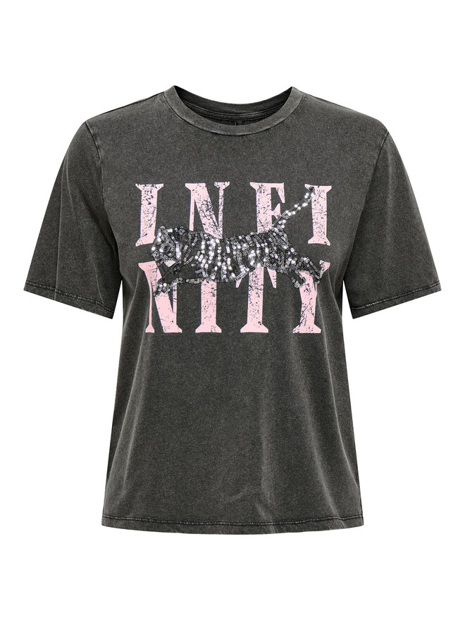 ONLY ONLY T-Shirt Lucy 15346786 Grau Regular Fit