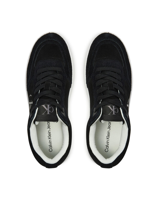 Calvin Klein Jeans Сникърси Calvin Klein Jeans Bold Platf Laceup Low Mg Suede YW0YW01575 Черен
