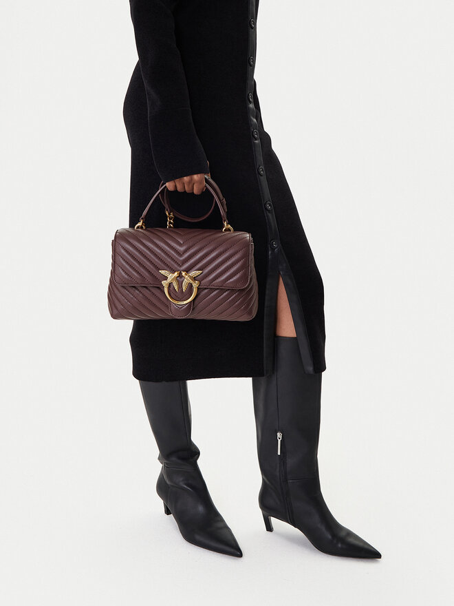PINKO Torebka PINKO Love Lady Puff Classic Cl Al 25-26 PLTT 100043 A0GK Bordowy