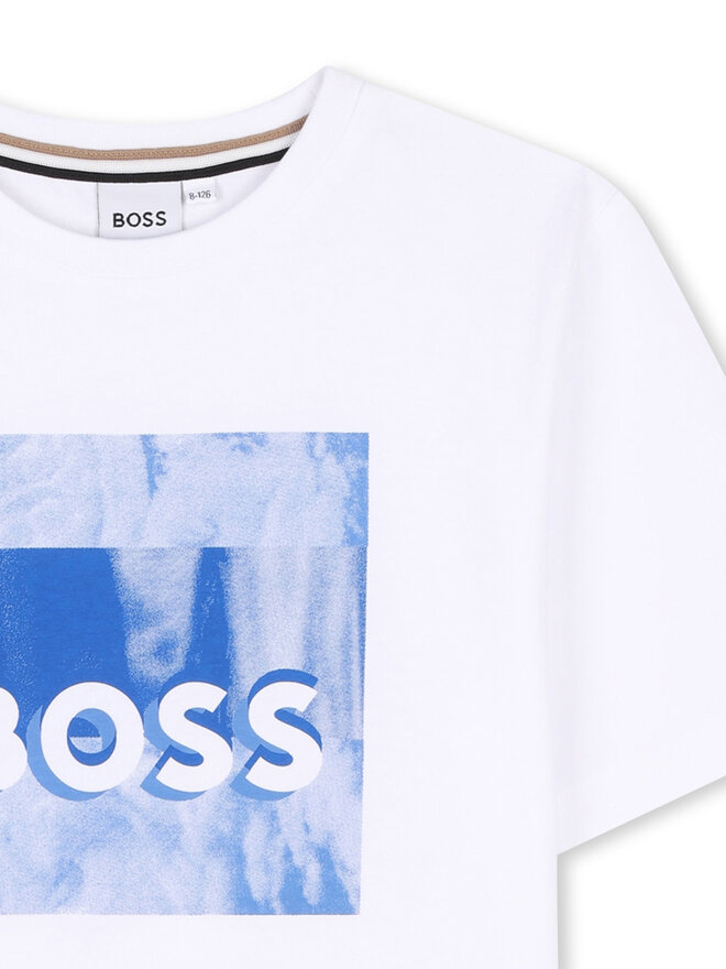 BOSS BOSS Camiseta J52044 S Blanco Regular Fit