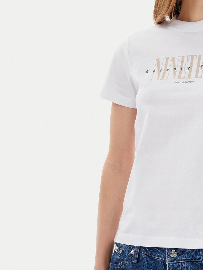 Calvin Klein Jeans Calvin Klein Jeans T-Shirt 19 Graphic J20J225259 Λευκό Regular Fit