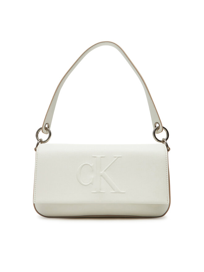 Calvin Klein Τσάντα Calvin Klein Sculpted Flap Shoulder Pouch LV04K3148G Λευκό