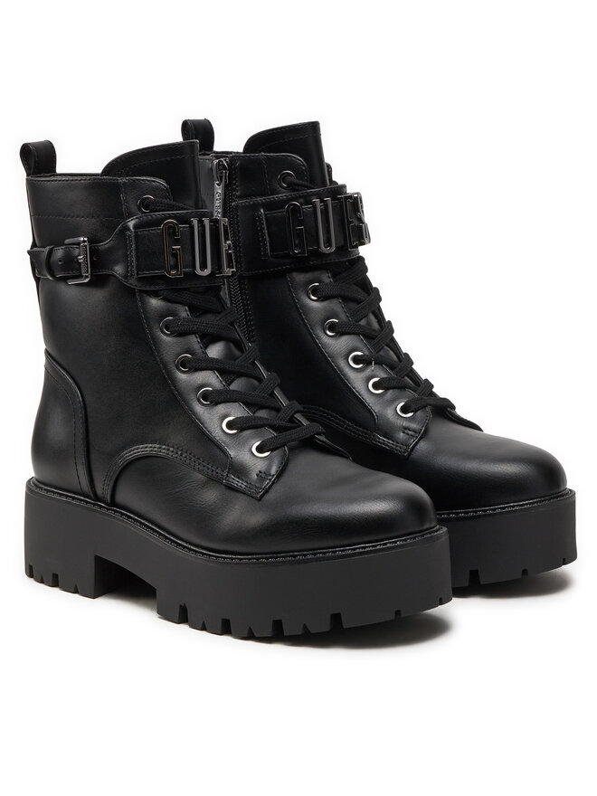 Guess Polokozačky Guess Vaires FLTSOM ELE10 Černá