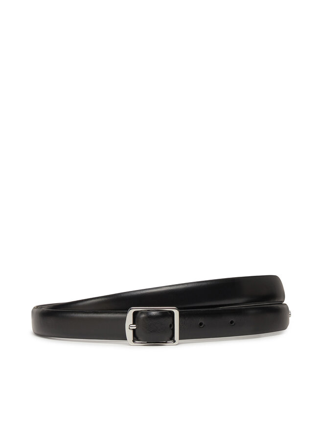 Calvin Klein Pasek Damski Calvin Klein Slim Square Buckle Belt 2.0 K60K613235 Czarny