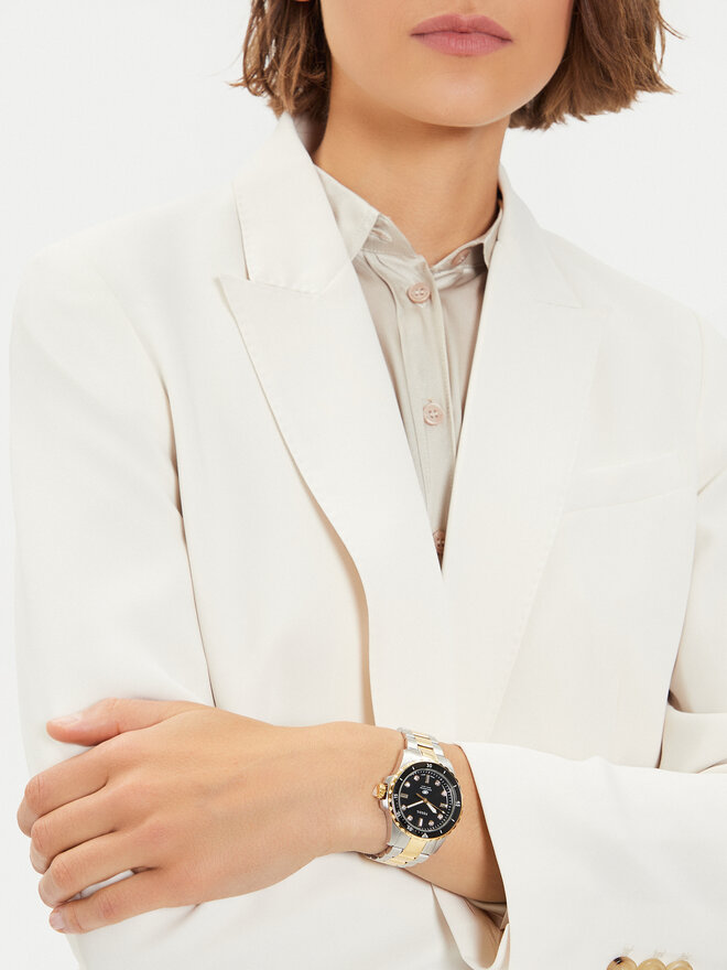 Fossil Zegarek Fossil Blue ES5349 Złoty