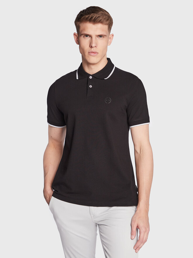 Armani Exchange Armani Exchange Polo 8NZF75 Z8M5Z 1200 Μαύρο Regular Fit