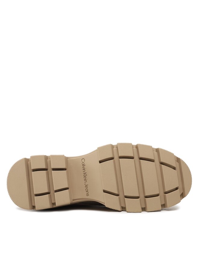 Calvin Klein Jeans Schnürstiefeletten Calvin Klein Jeans Chunky Combat Laceup Boot Co YW0YW01239 Beige