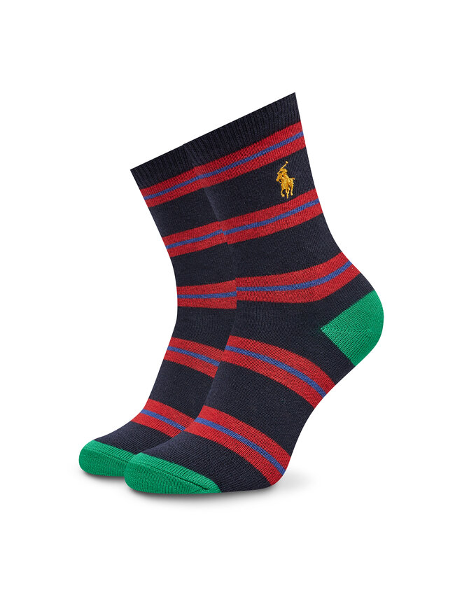 Polo Ralph Lauren Sada 3 párů dětských vysokých ponožek Polo Ralph Lauren 443960172001 Barevná