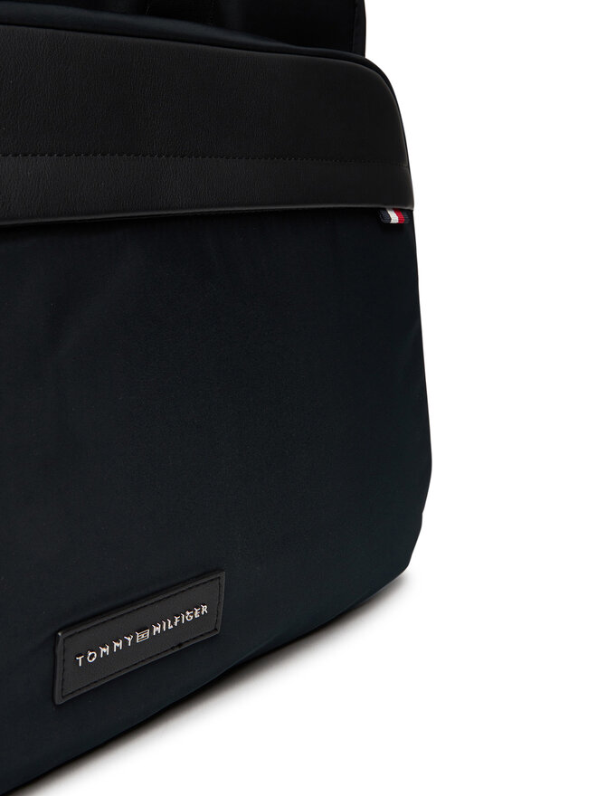 Tommy Hilfiger Geantă pentru laptop Tommy Hilfiger Th Nylon Workbag AM0AM13619 Negru
