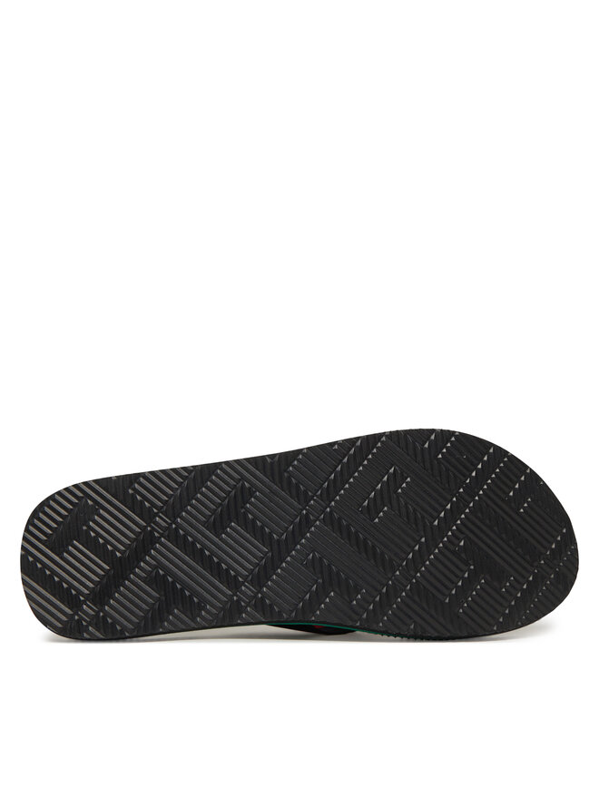 Tommy Hilfiger Zehentrenner Tommy Hilfiger Massage Beach Sandal FM0FM05443 Schwarz