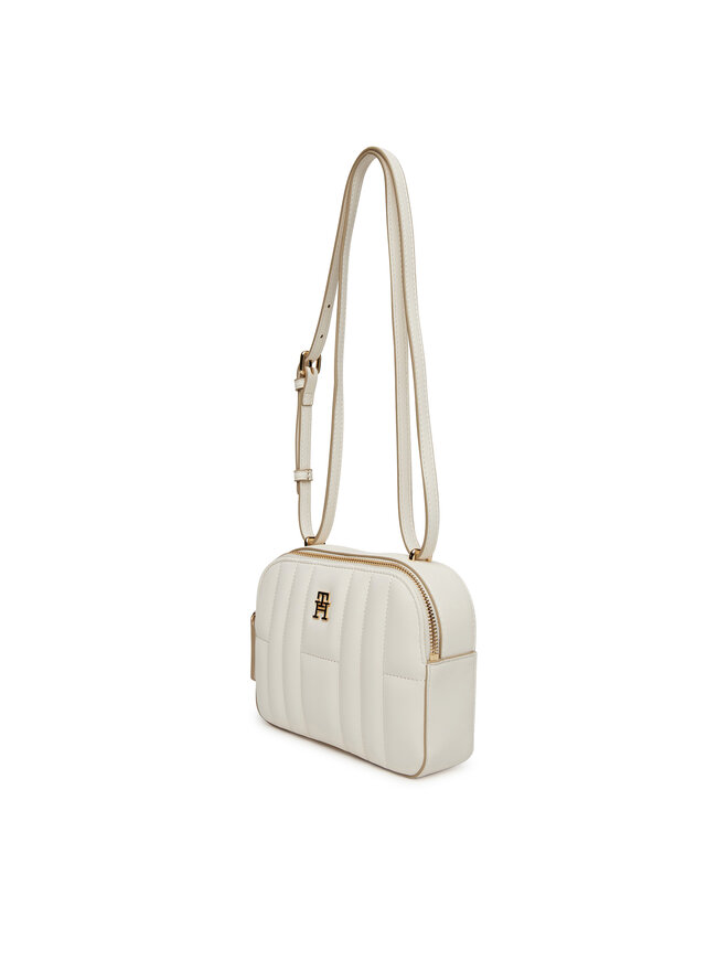 Tommy Hilfiger Kabelka Tommy Hilfiger Th Feminine Conv Camera Bag AW0AW17453 Écru