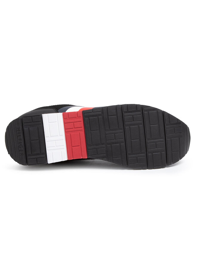 Zapatillas Tommy Hilfiger Corporate Material Mix Runner FM0FM02688 Negro zapatos.es