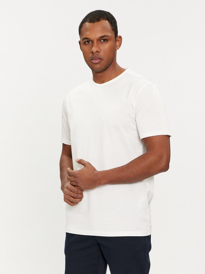 Selected Homme Selected Homme T-Shirt 16088574 Λευκό Regular Fit
