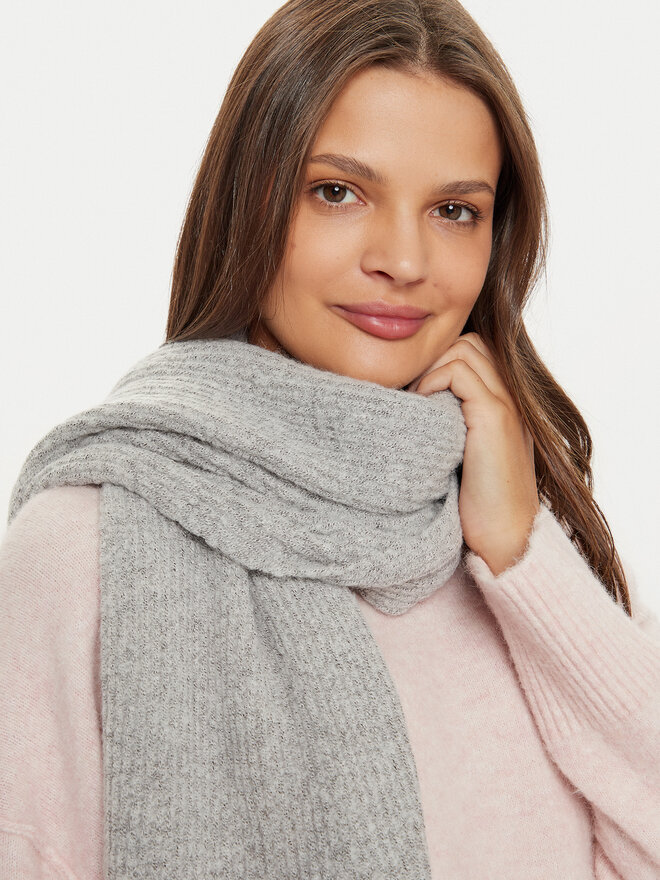Vero Moda Зимен шал Vero Moda 10313639 Сив