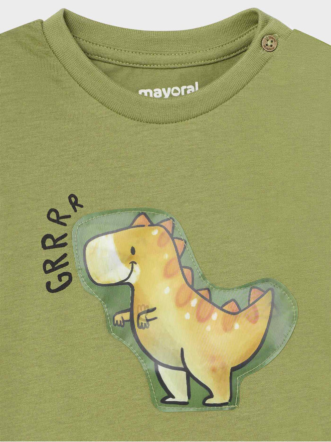 Mayoral Mayoral Marškinėliai 1028 Žalia Regular Fit