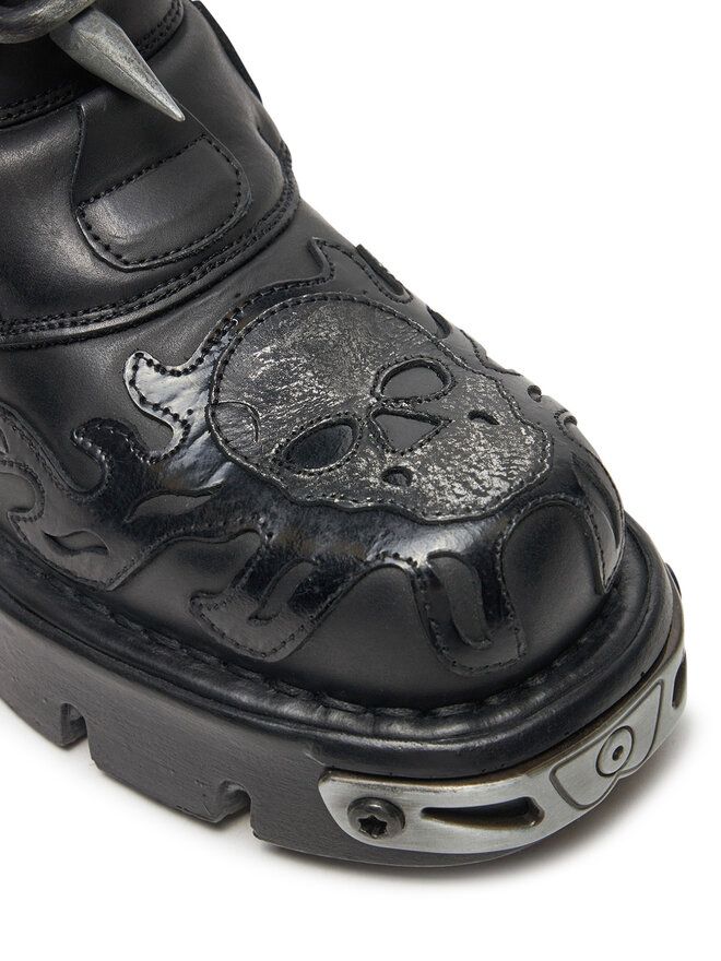 NEW ROCK Schnürstiefel NEW ROCK M-727-S5 Schwarz