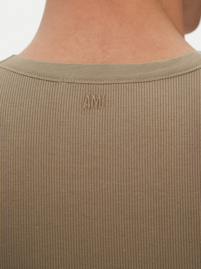 AMI PARIS AMI PARIS Майка HTK060.JE0117 Хакі Regular Fit