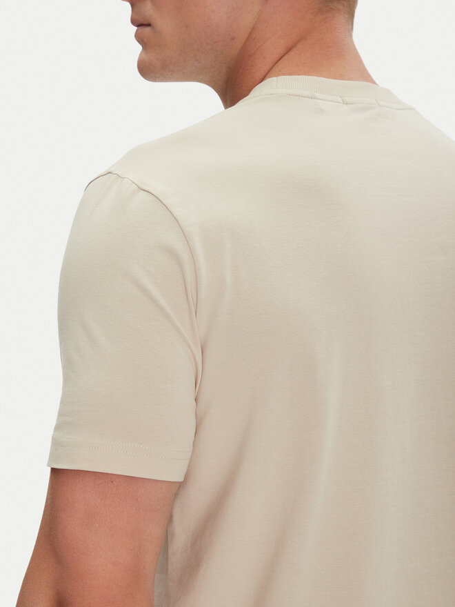 BOSS BOSS Camiseta 50506373 Beis Regular Fit