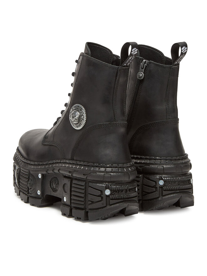 NEW ROCK Īsie zābaki NEW ROCK M-OVERZTANK001-C1 Melns