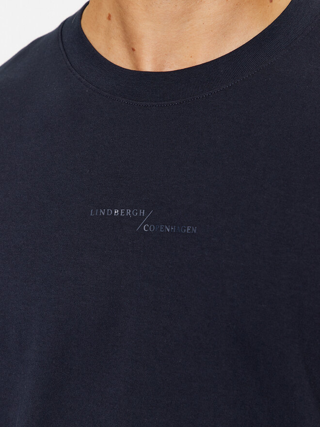 Lindbergh Lindbergh Póló 30-400239 Sötétkék Relaxed Fit