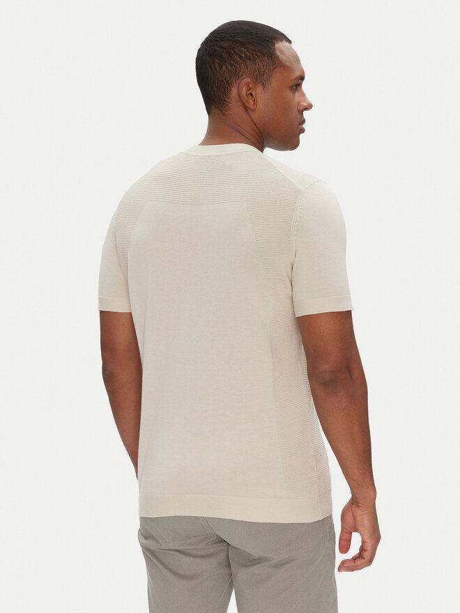 BOSS BOSS T-Shirt Momentum 50520683 Beige Regular Fit