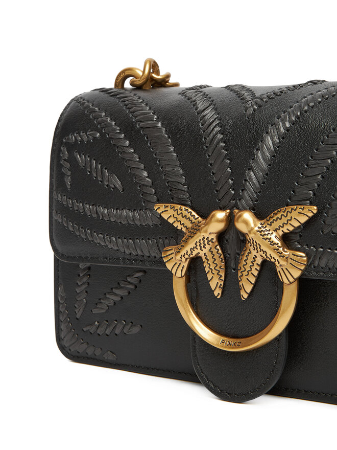 PINKO Kabelka PINKO Love One Mini Cl PE 25 PLTT 100059 A2C3 Černá