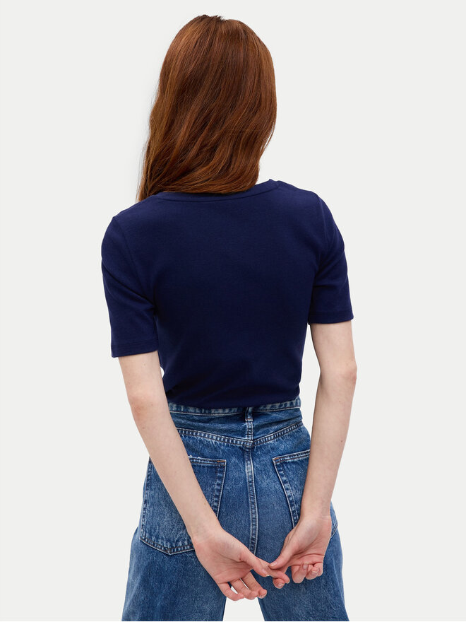 Gap Gap Marškinėliai 540635-02 Tamsiai mėlyna Slim Fit