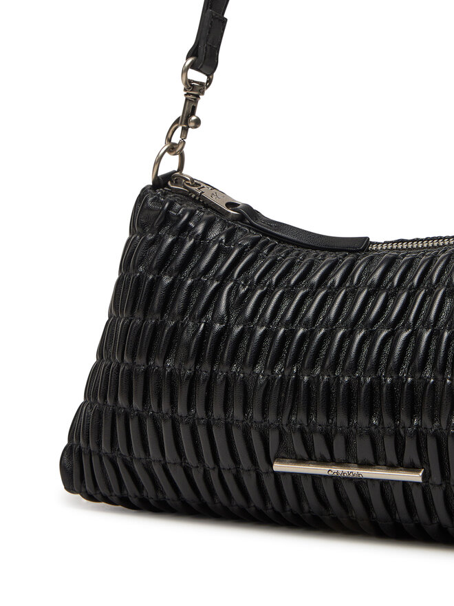 Calvin Klein Jeans Τσάντα Calvin Klein Jeans Ruched Layla Shoulder Bag LV04K3088G Μαύρο