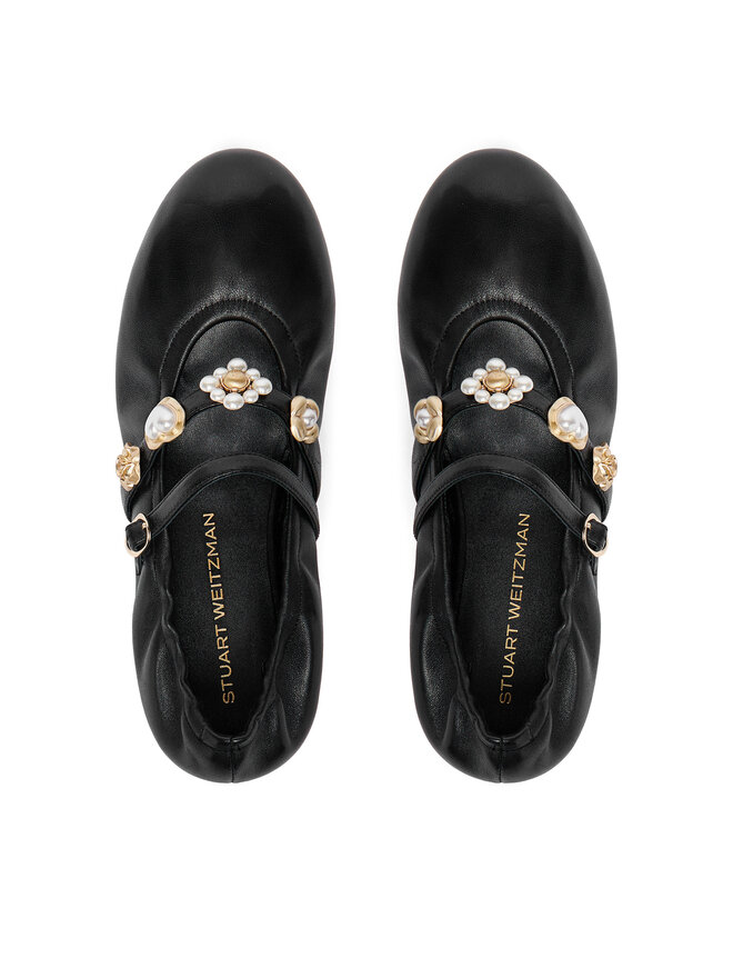 Stuart Weitzman Балетки Stuart Weitzman Socharming Mary Jane SN124 Чорний
