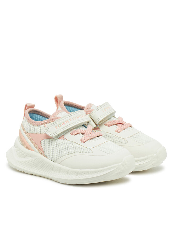 Tommy Hilfiger Sneakersy Tommy Hilfiger Low Cut Lace-Up/Velcro Sneaker T1A9-33755-1697 M Biały