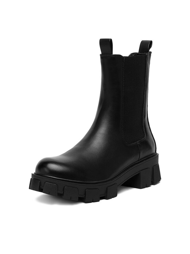 DeeZee Боти тип челси DeeZee 12837-22-BLACK PU Черен