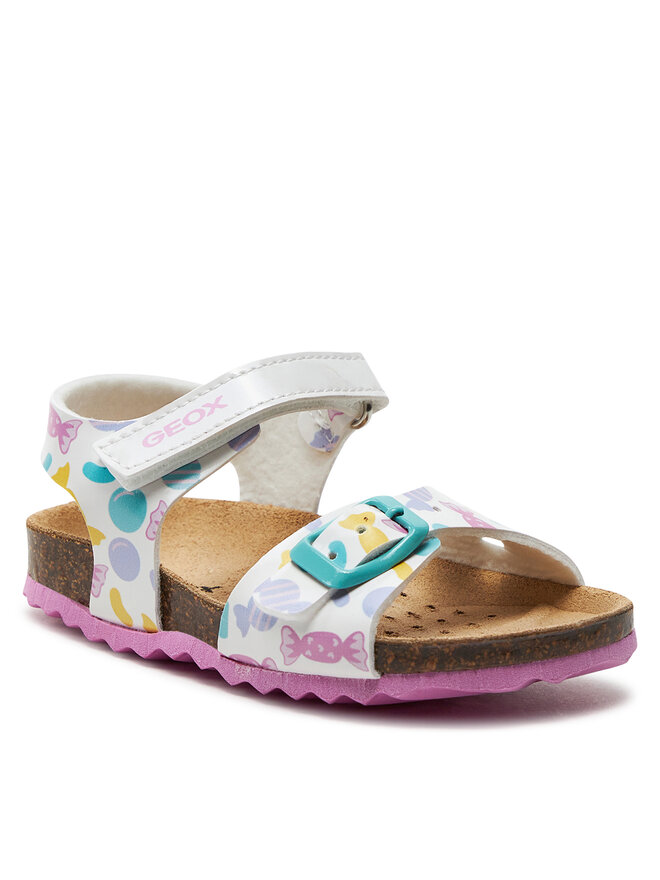 Geox Sandalen Geox B Sandal Chalki Girl B922RA 000HH C0653 M Weiß