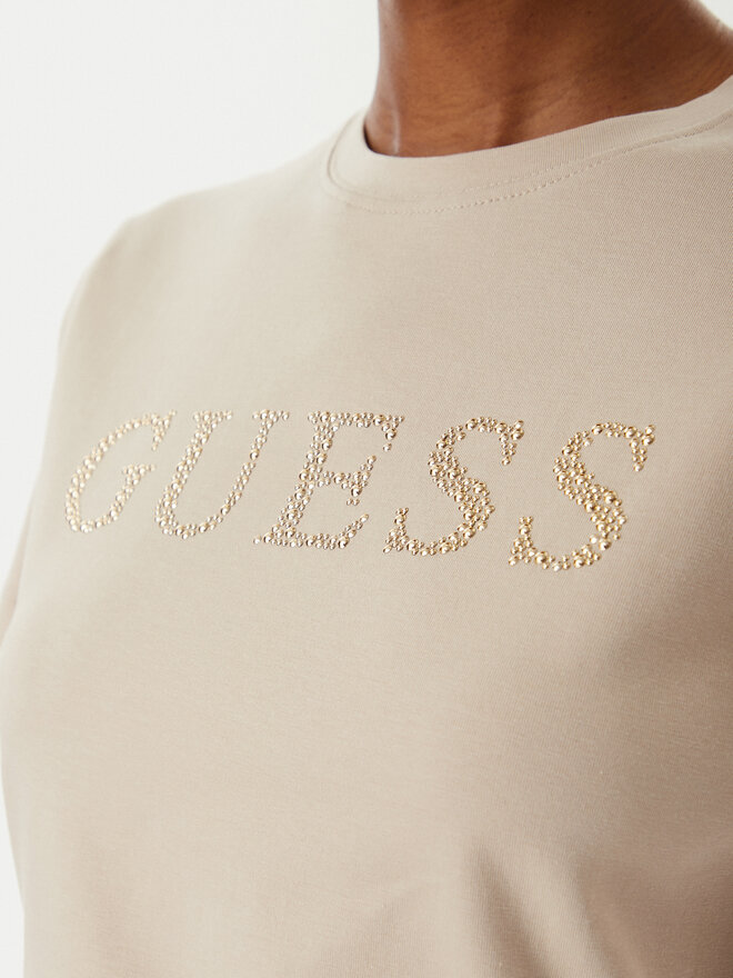 Guess Guess Футболка V6RI20 J1314 Бежевий Regular Fit