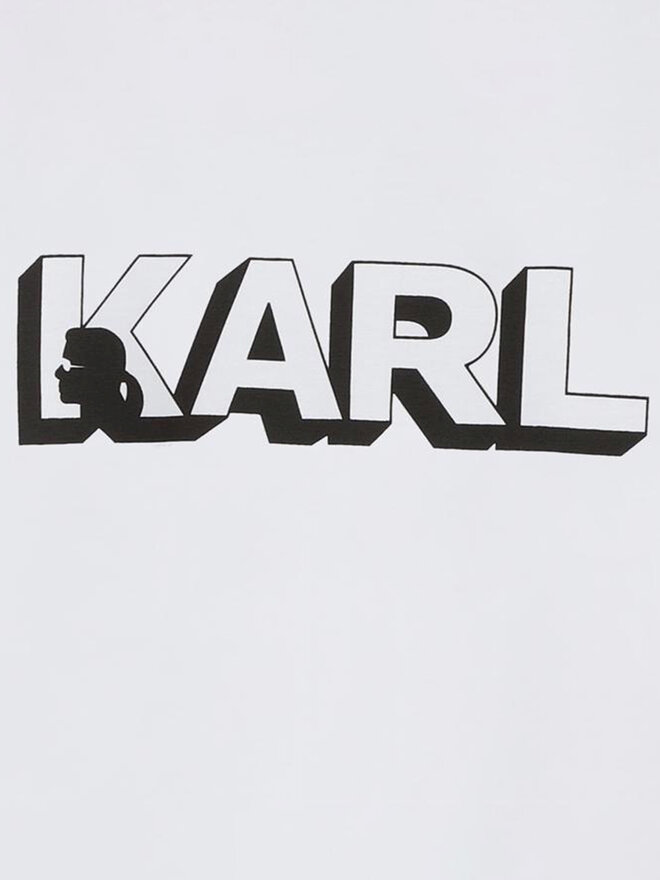 Karl Lagerfeld Kids Karl Lagerfeld Kids Camiseta Z30254 D Blanco Regular Fit