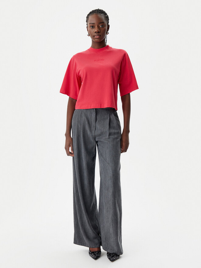 PINKO PINKO Marškinėliai 104604 A2F8 O57 Raudona Regular Fit