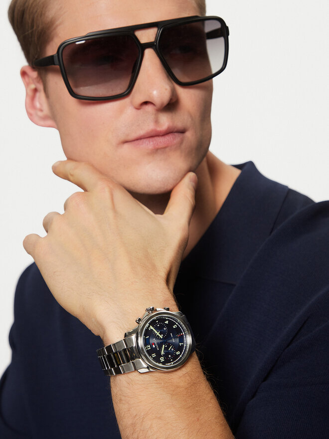 Tommy Hilfiger Ceas Tommy Hilfiger Wesley 1710626 Argintiu