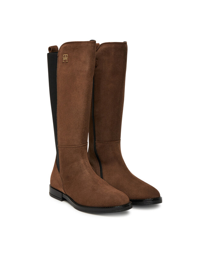 Tommy Hilfiger Kozaki Tommy Hilfiger T4A6-34034-1429 Brązowy