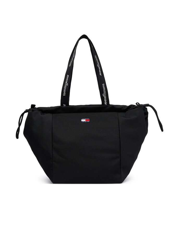 Tommy Jeans Handtasche Tommy Jeans Tjw Ess Daily Tote AW0AW18771 Schwarz