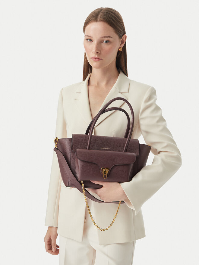 Coccinelle Handtasche Coccinelle T8A Coccinelledouble Beat E1 T8A 18 02 01 Dunkelrot