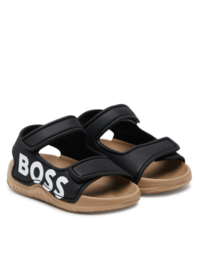 BOSS Sandály BOSS J52158 S Černá