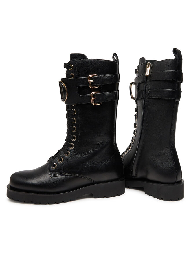 TWINSET Bakancs TWINSET 242TCP084 Fekete